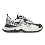 EMPORIO ARMANI Mesh Lace-Up Sneakers X8X249-WHTBLK