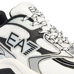 EMPORIO ARMANI Mesh Lace-Up Sneakers X8X249-WHTBLK