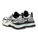 EMPORIO ARMANI Mesh Lace-Up Sneakers X8X249-WHTBLK