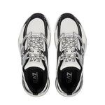 EMPORIO ARMANI Mesh Lace-Up Sneakers X8X249-WHTBLK