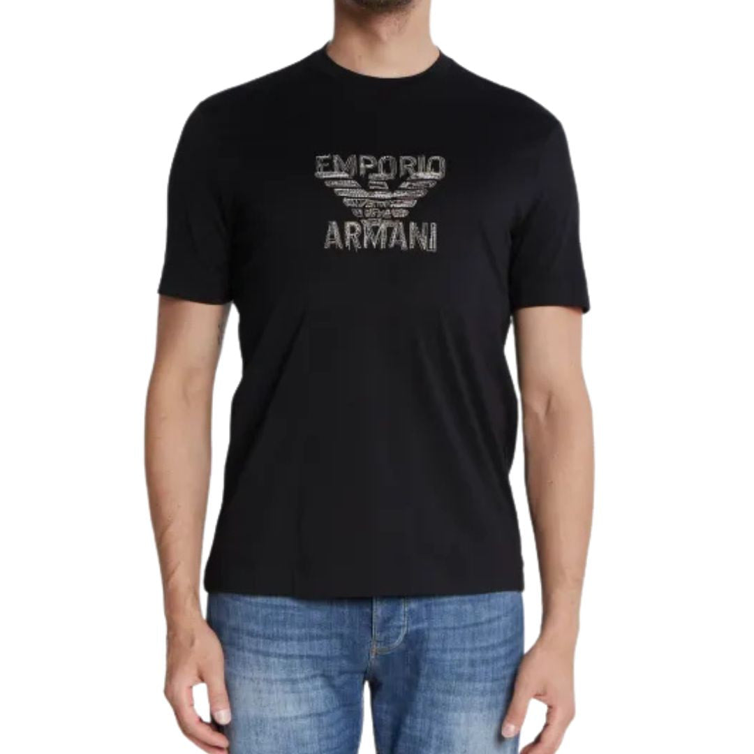 EMPORIO ARMANI Multi Eagle Logo T-Shirt Men - BLK - Black / M