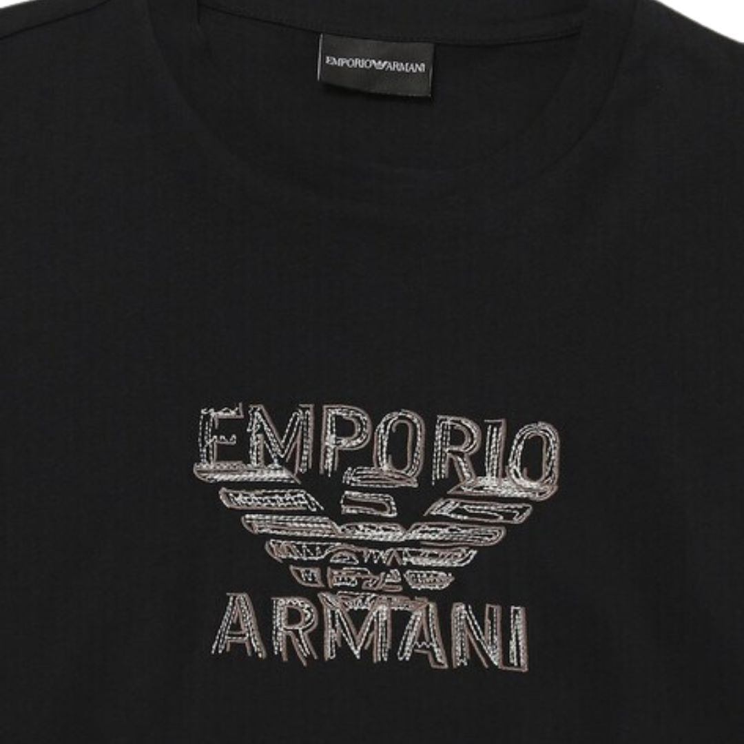 EMPORIO ARMANI Multi Eagle Logo T-Shirt Men - BLK
