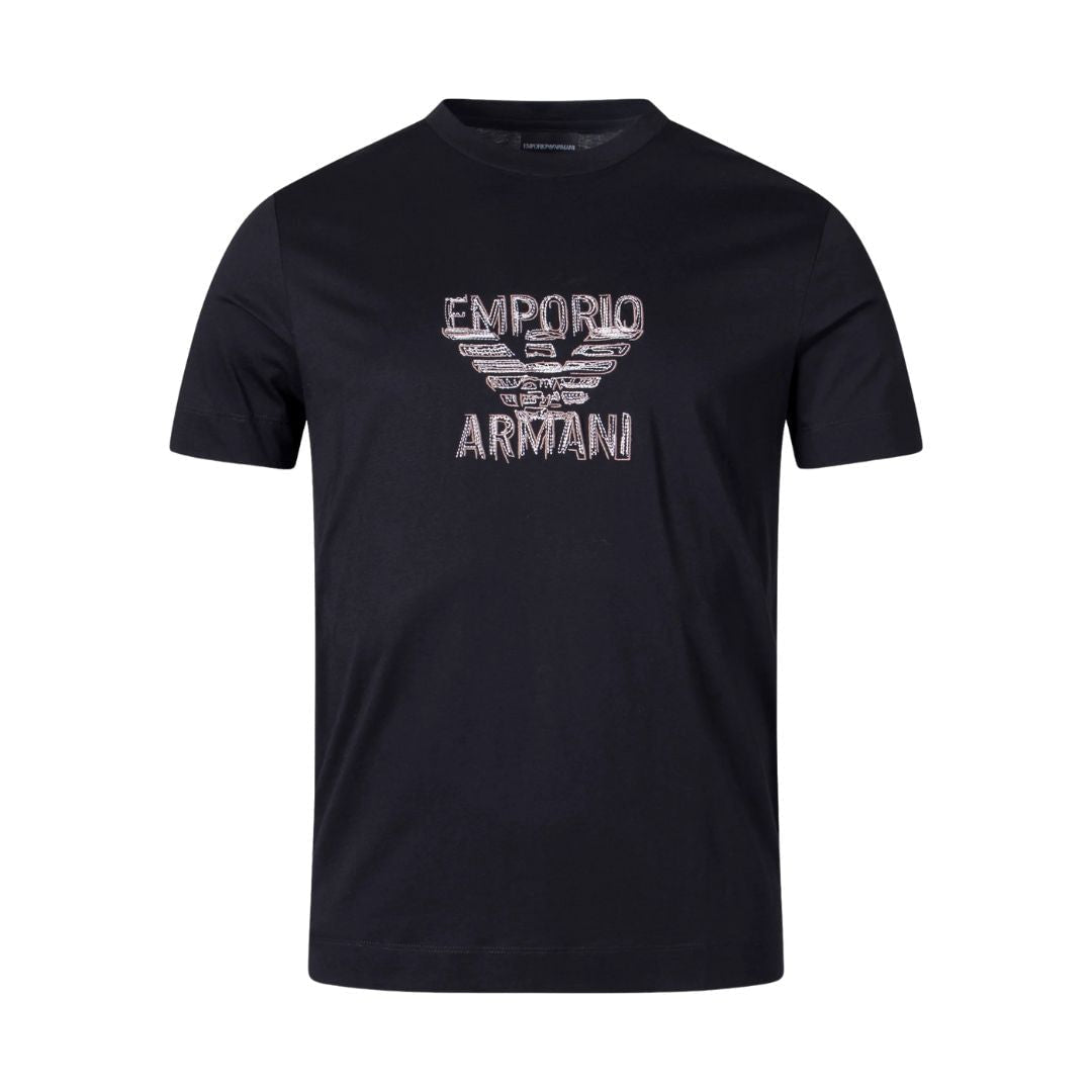 EMPORIO ARMANI Multi Eagle Logo T-Shirt Men - BLK