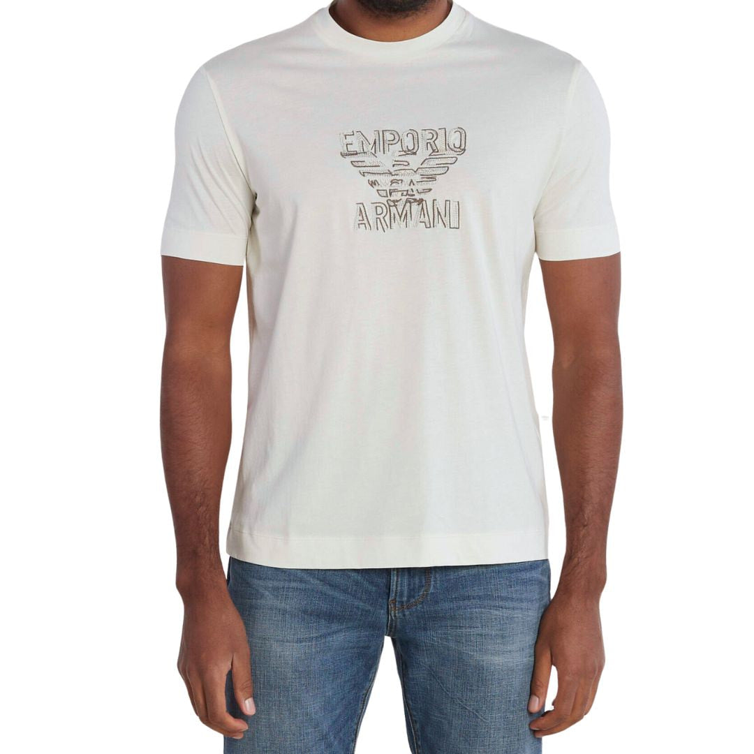 EMPORIO ARMANI Multi Eagle Logo T-Shirt Men - WHT - White / M