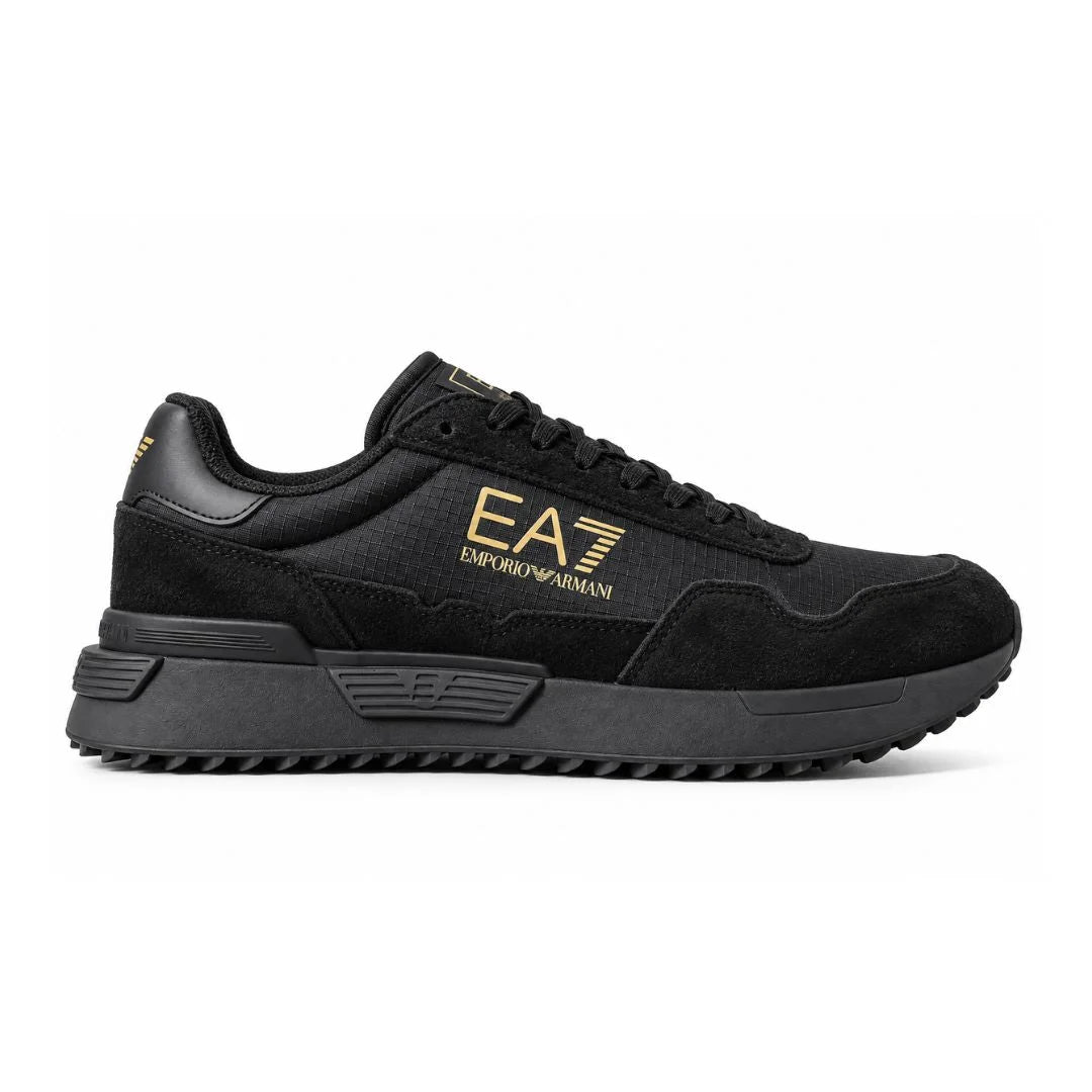EMPORIO ARMANI Retro Sneakers 7X000380-BLKBLK - Black Black / 40