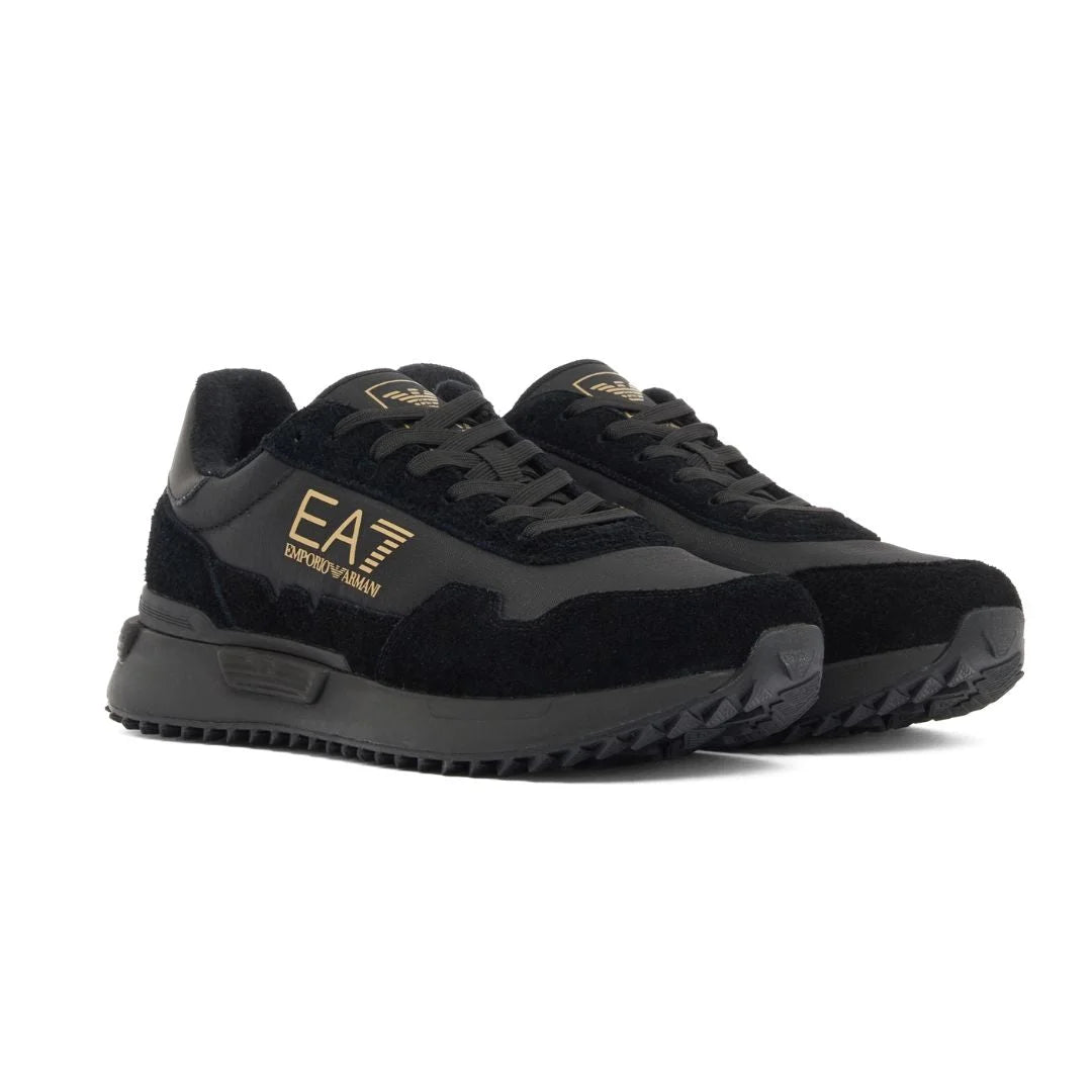 EMPORIO ARMANI Retro Sneakers 7X000380-BLKBLK