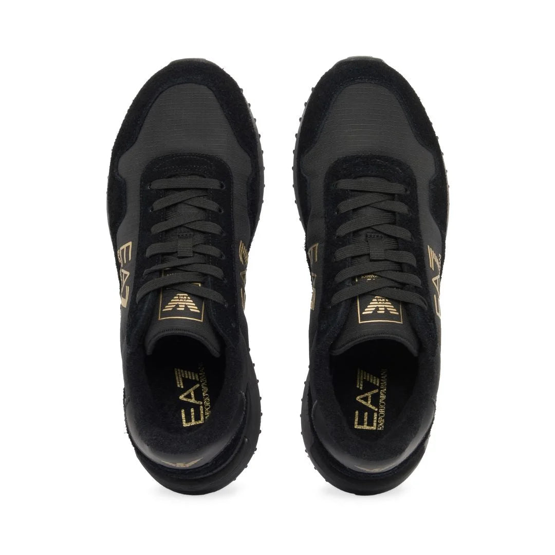 EMPORIO ARMANI Retro Sneakers 7X000380-BLKBLK
