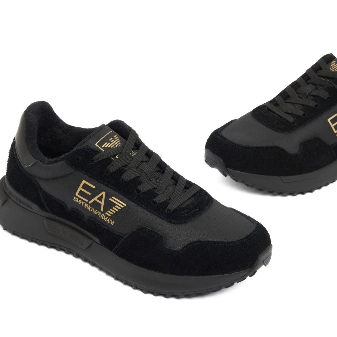 EMPORIO ARMANI Retro Sneakers 7X000380-BLKBLK