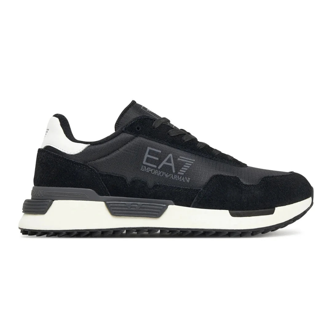 EMPORIO ARMANI Retro Sneakers 7X000380-BLKGRY - Black Gray / 41 1/3