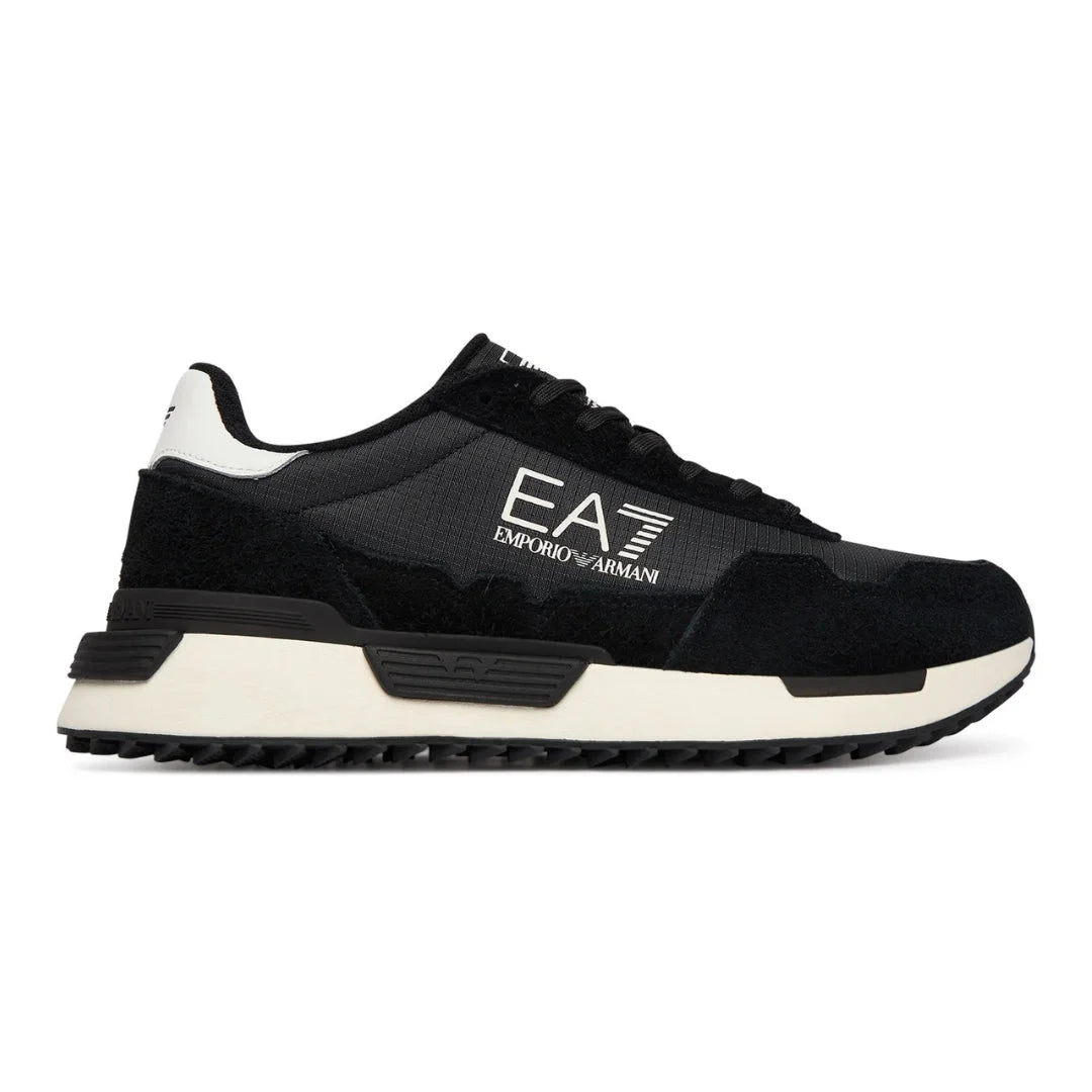 EMPORIO ARMANI Retro Sneakers 7X000380-BLKWHT - Black White / 36
