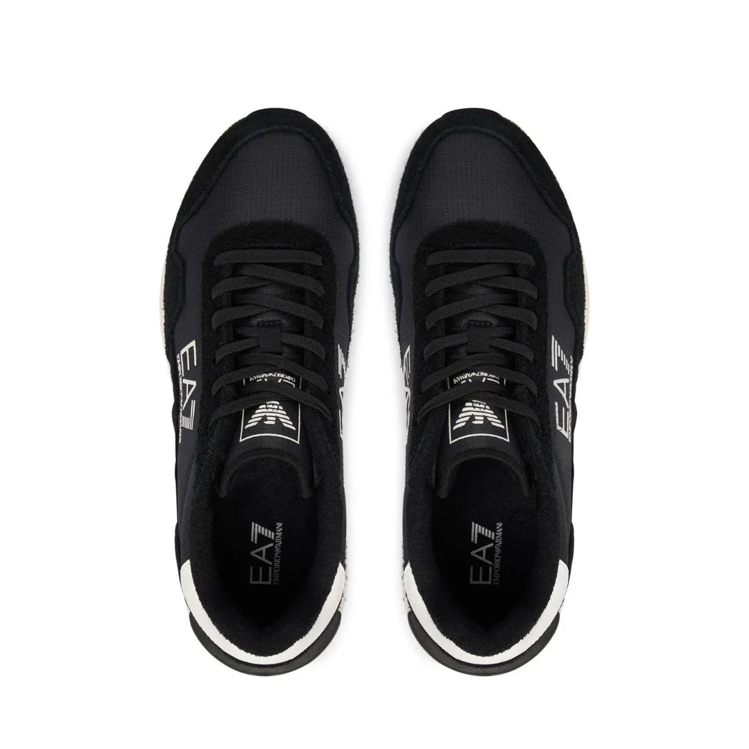 EMPORIO ARMANI Retro Sneakers 7X000380-BLKWHT