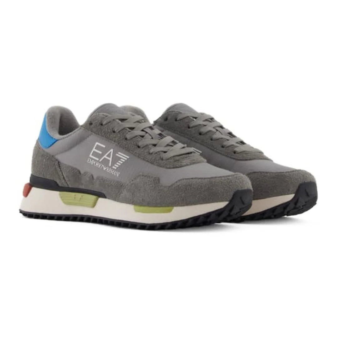 EMPORIO ARMANI Retro Sneakers 7X000380-GRYBLU