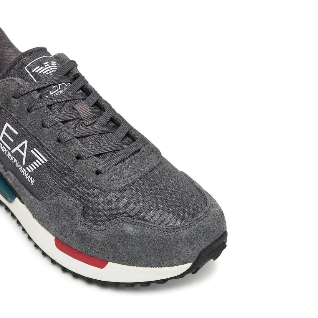 EMPORIO ARMANI Retro Sneakers 7X000380-GRYGRN