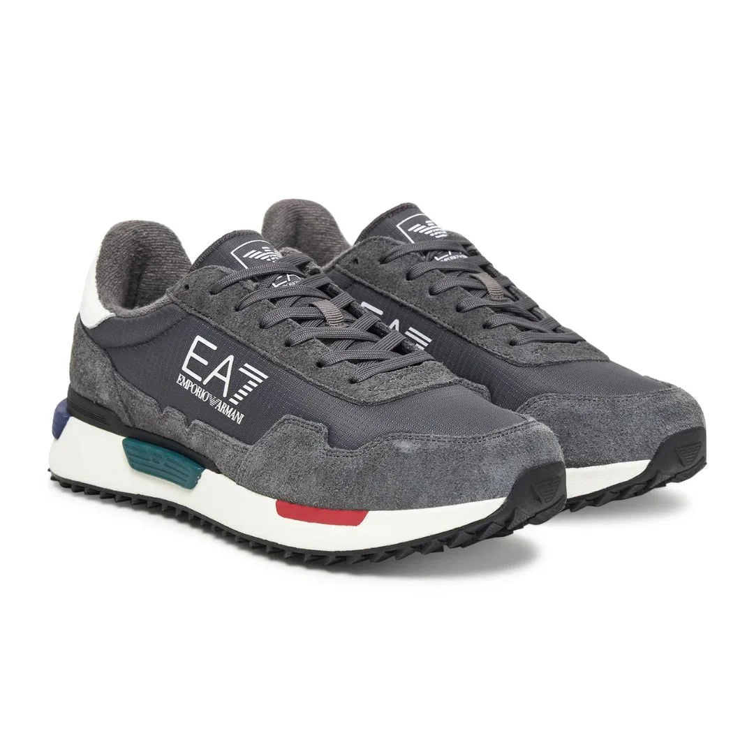 EMPORIO ARMANI Retro Sneakers 7X000380-GRYGRN