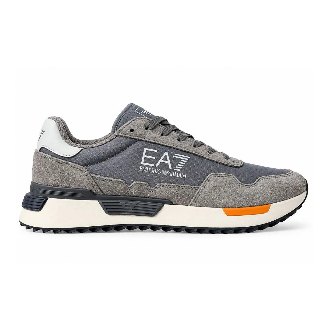EMPORIO ARMANI Retro Sneakers 7X000380-GRYNAVY - Gray Navy / 38 2/3