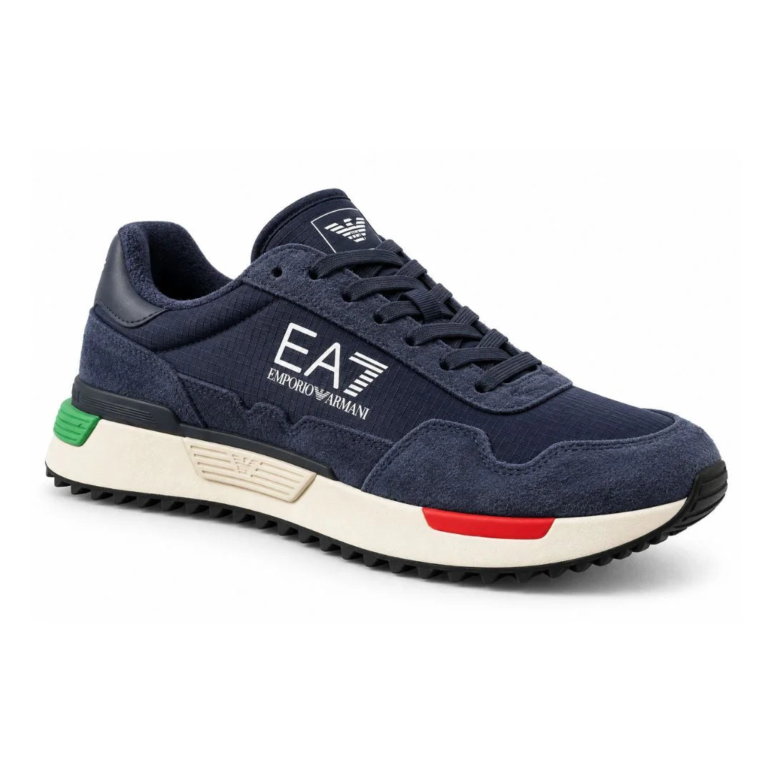EMPORIO ARMANI Retro Sneakers 7X000380-NVYGRN