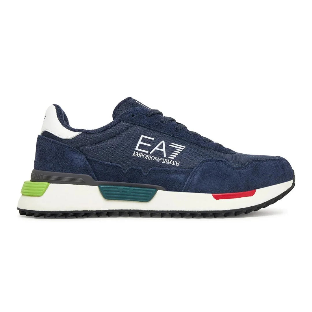 EMPORIO ARMANI Retro Sneakers 7X000380-NVYGRY - Navy Gray / 42