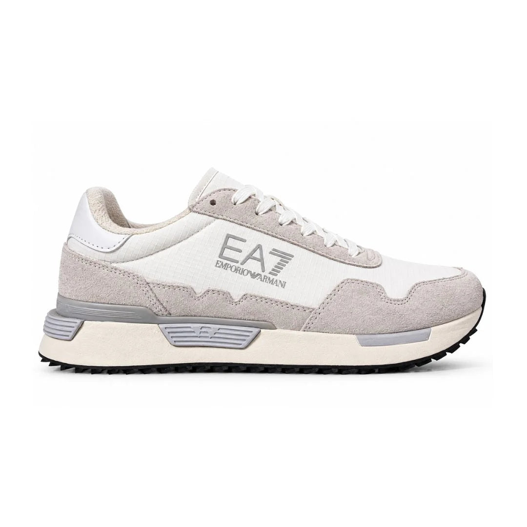 EMPORIO ARMANI Retro Sneakers 7X000380-WHTGRY - White Gray / 40 2/3
