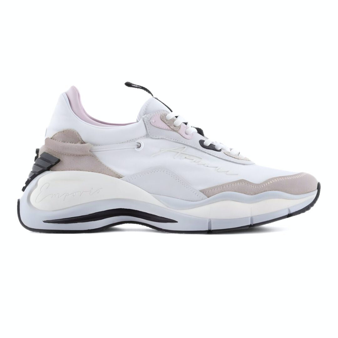 EMPORIO ARMANI Sneakers Unisex X3X173-WHTRSE - White/ Rose / 38