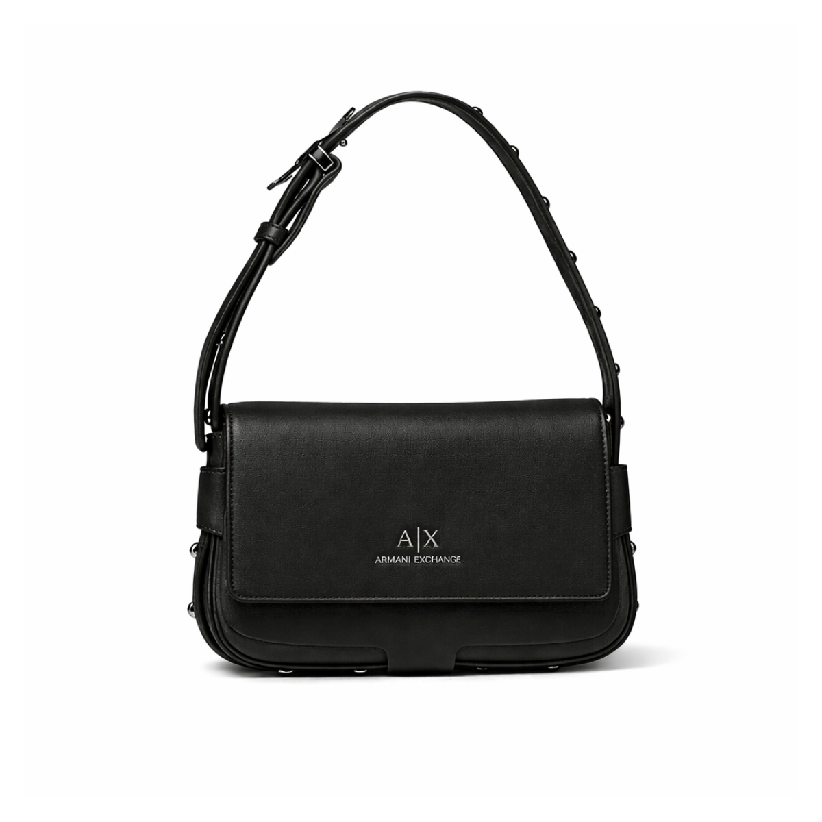 Emporio Armani trap and the brand logo Shoulder Bag Women - BLK - Black
