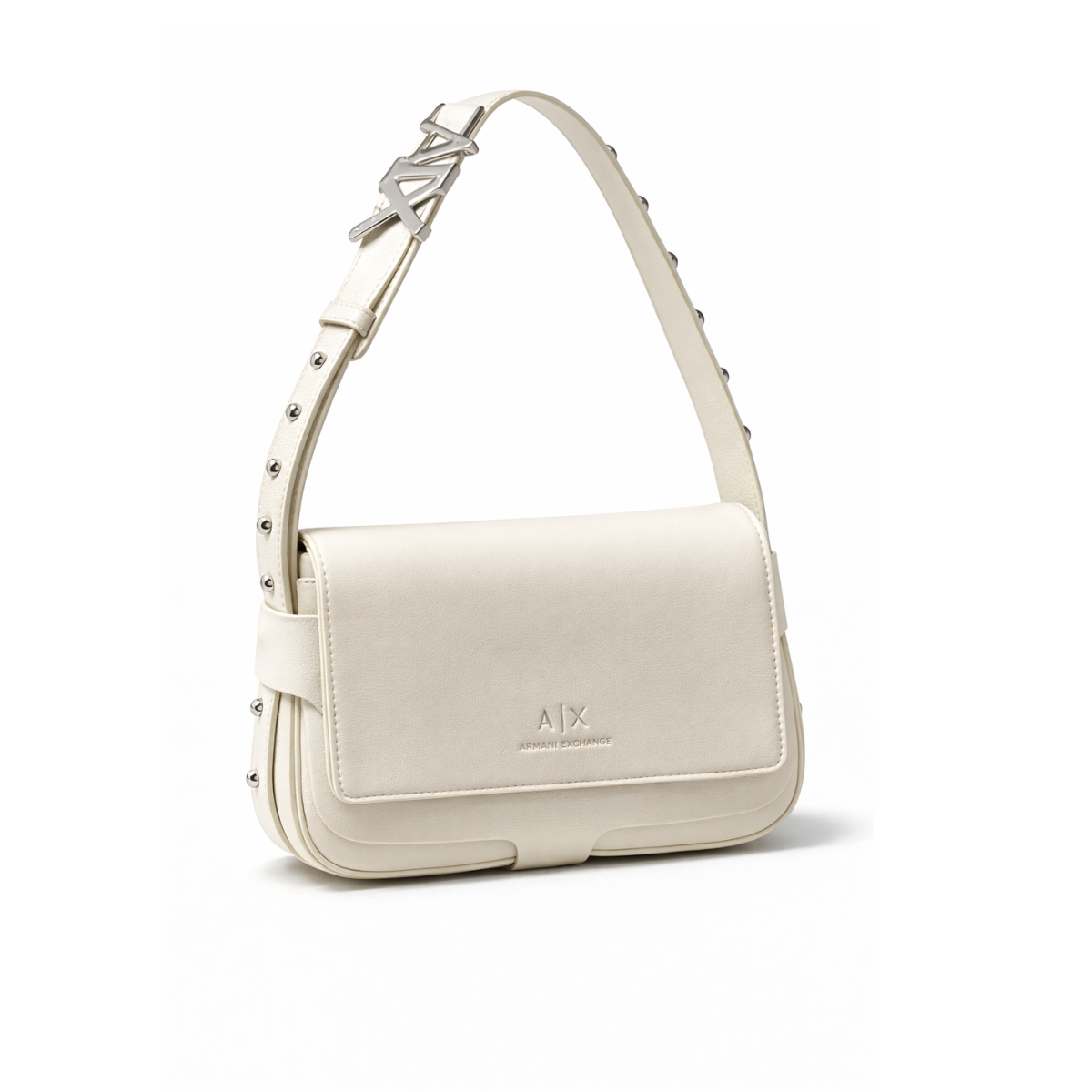 Emporio Armani trap and the brand logo Shoulder Bag Women - CRM - Cream