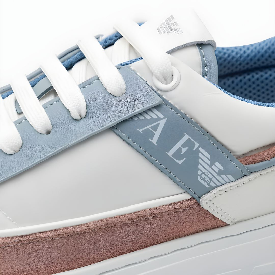 EMPORIO ARMANI Zar Low Trainer Women X3X206-WHTBLU