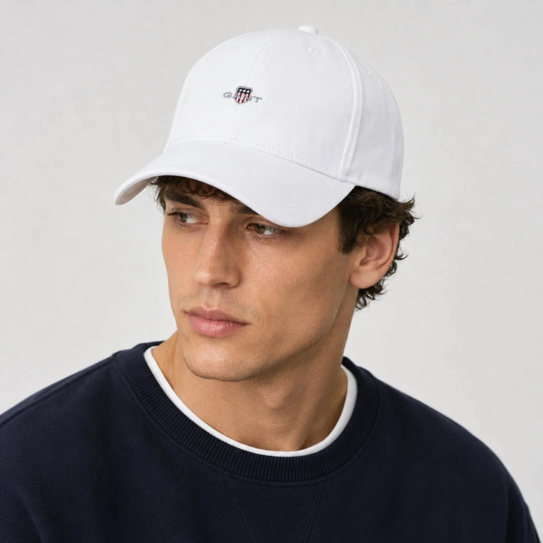 GANT Shield Logo Cotton Twill Baseball Cap Men