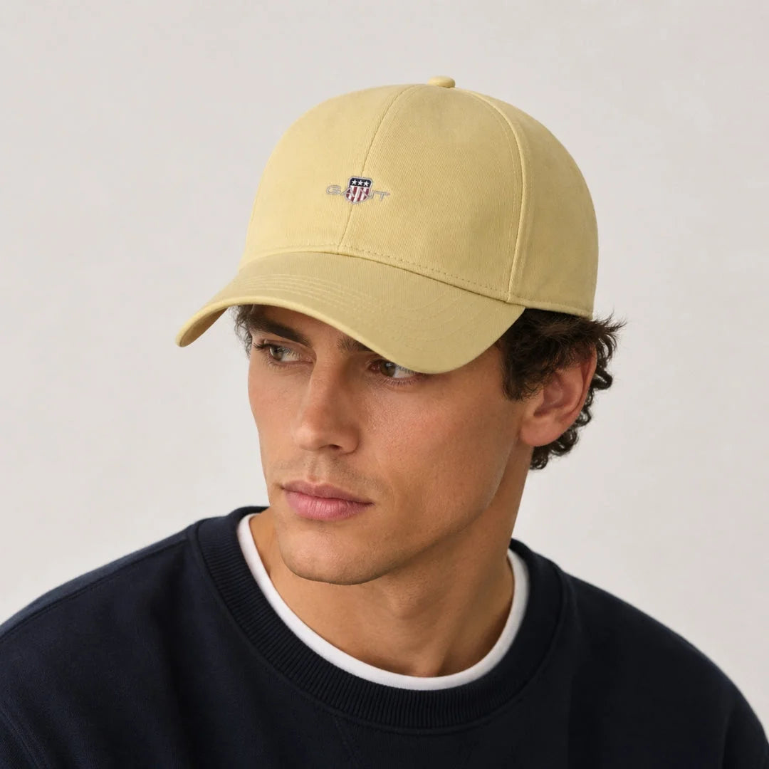 GANT Shield Logo Cotton Twill Baseball Cap Men