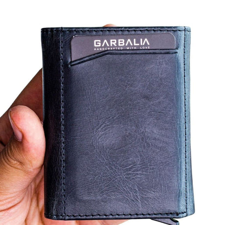 Garbalia Bryant Crazy Leather Mechanism Men Wallet - Accessories