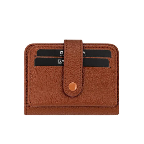 Garbalia Pedras Slim Design Unisex Card Holder Wallet - Tan