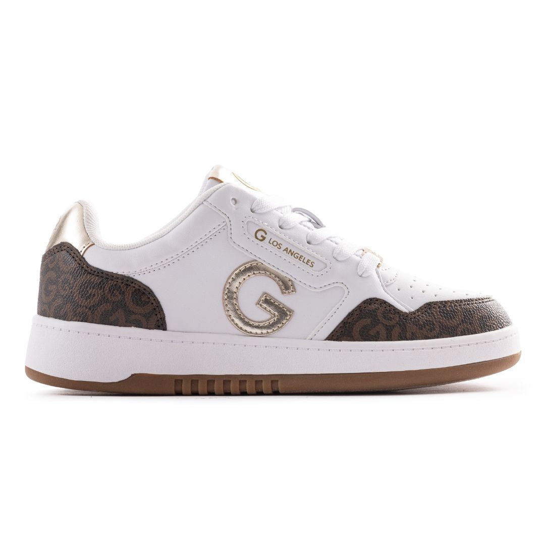 GBG Los Angeles Paxtin Sneakers Women - WHTBRN - White/ Brown / 36