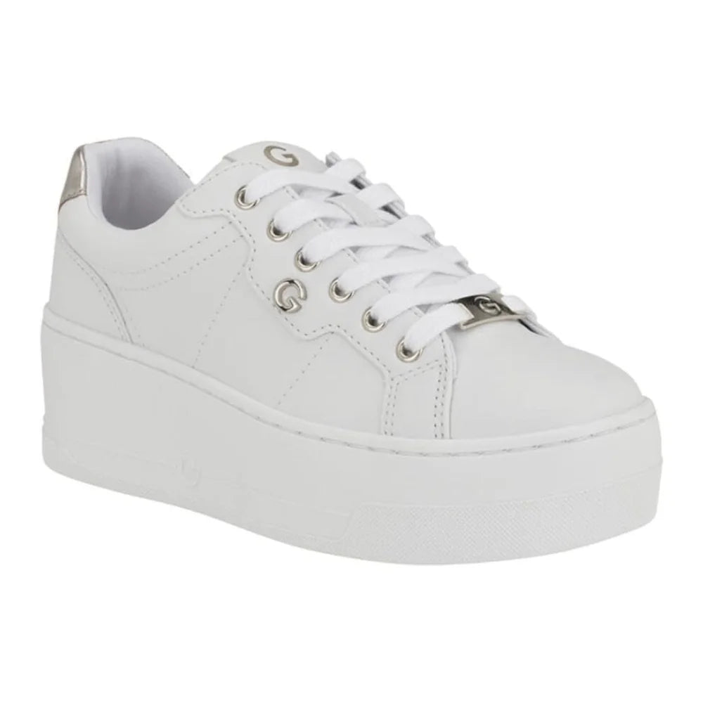 GBG Los Angeles Rendee Sneakers Women - WHTSLV - White/ Sliver / 38.5