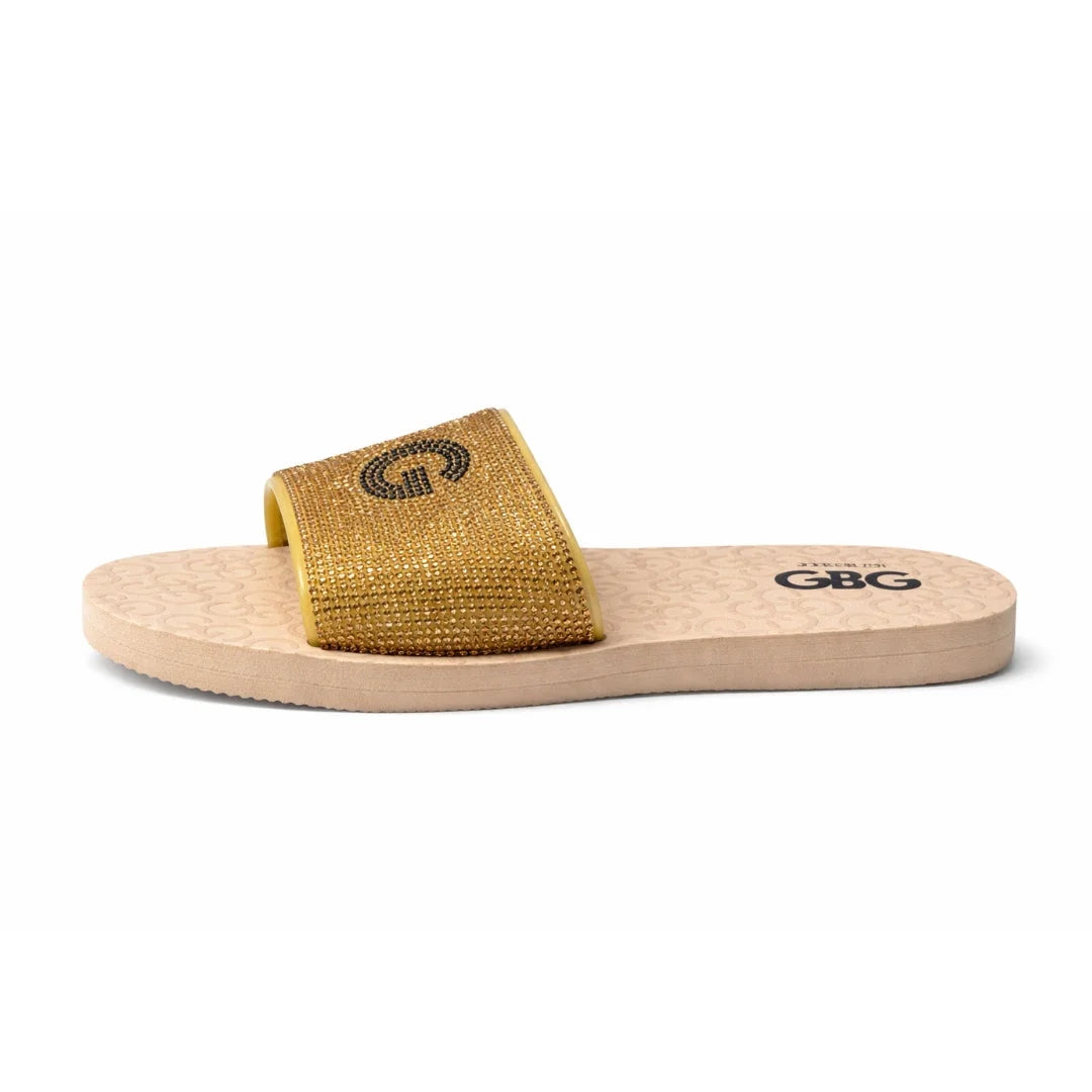 GBG Los Angeles Slip on Sandals Women - GLD