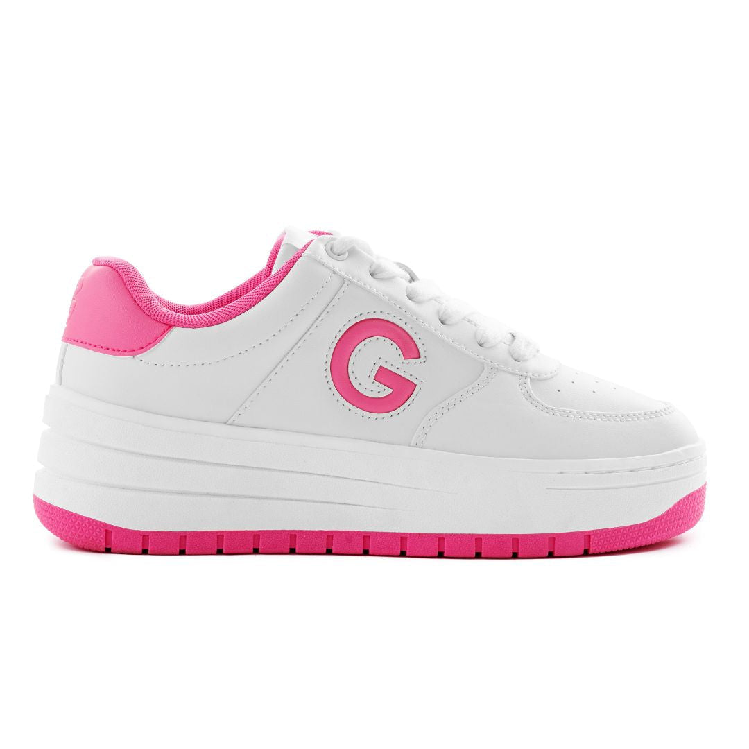 GBG Los Angeles Tilson Sneakers Women - WHTPNK - White/ Pink / 36.5