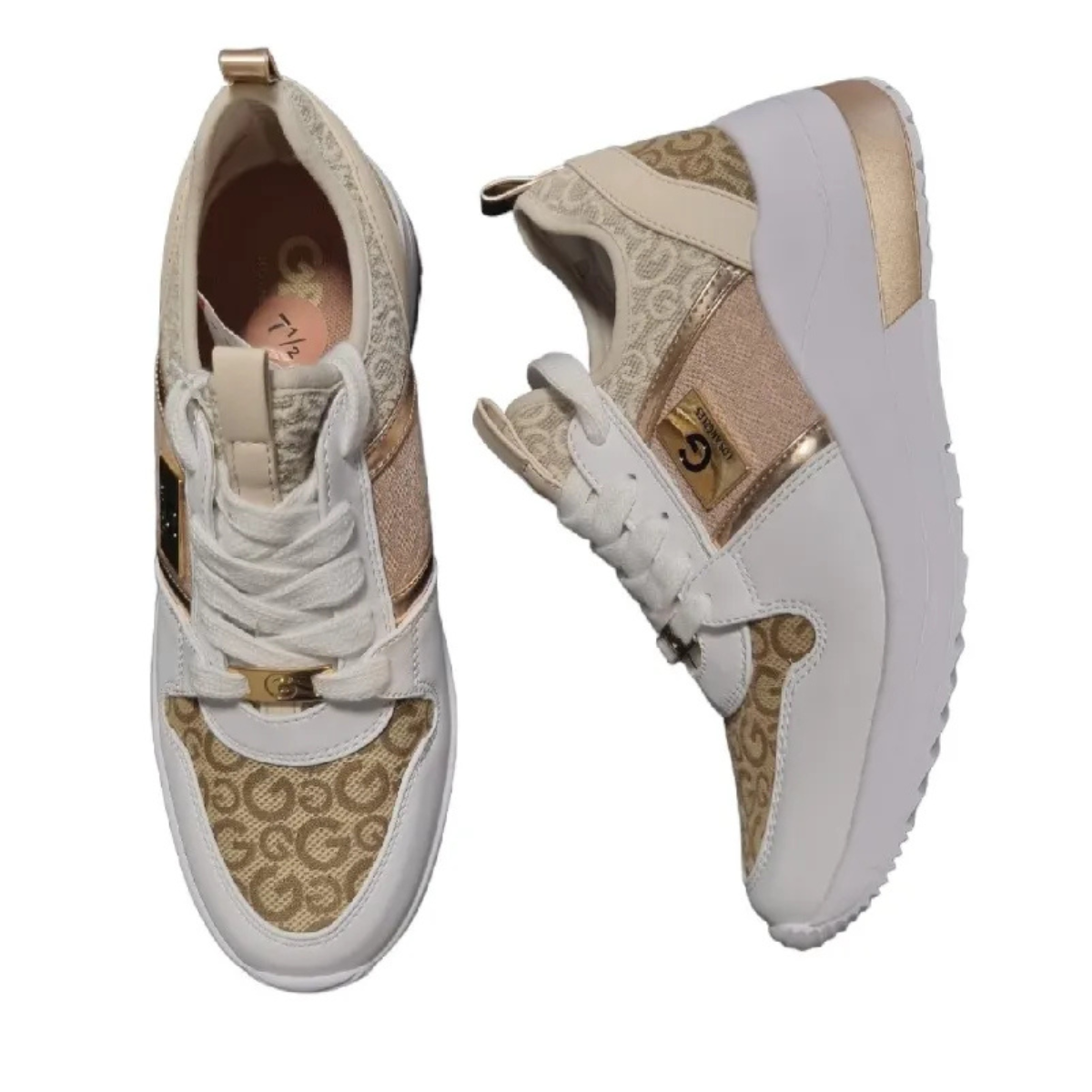 GBG Los Angeles Vercent2-C Sneaker- GLD BEG - Beige Gold