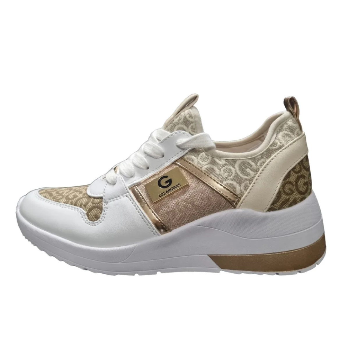 GBG Los Angeles Vercent2-C Sneaker- GLD BEG - Beige Gold