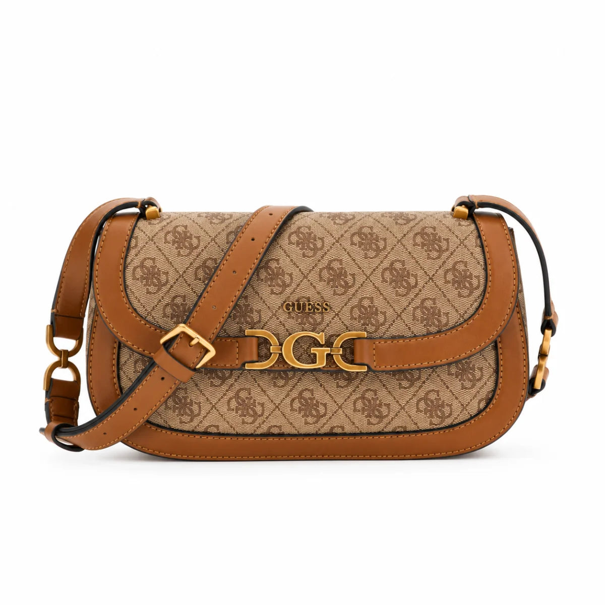 GUEES Dagan 4G Logo Crossbody Bag - BGE - Beige