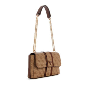 GUEES Noreen 4G Logo Crossbody Bag - BEG - Beige