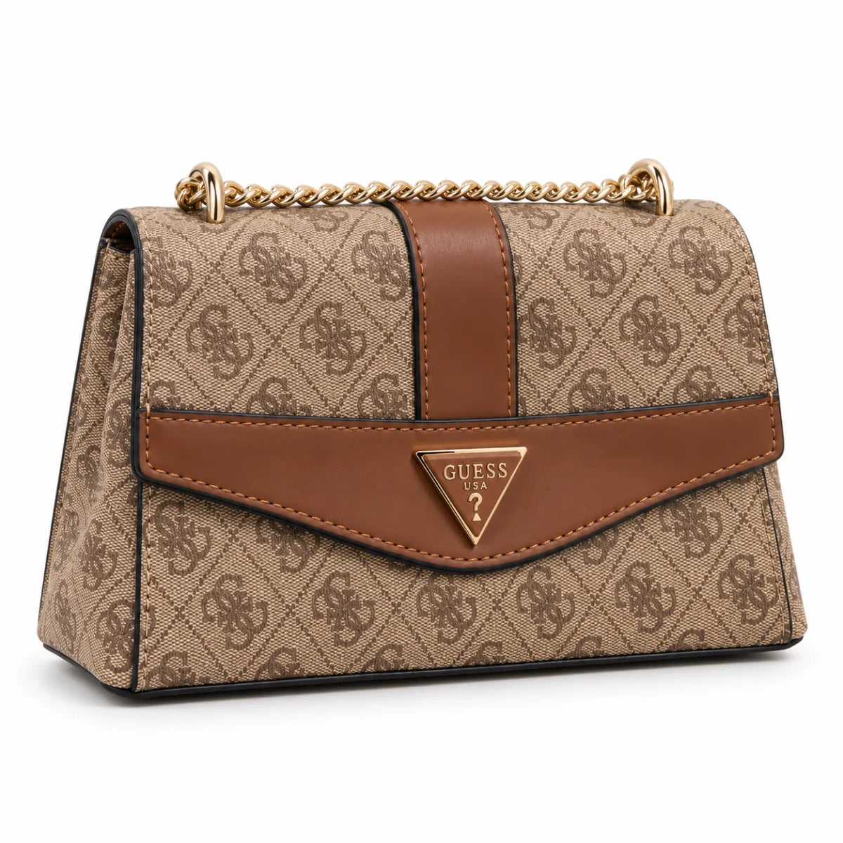 GUEES Noreen 4G Logo Crossbody Bag - BGE - Beige