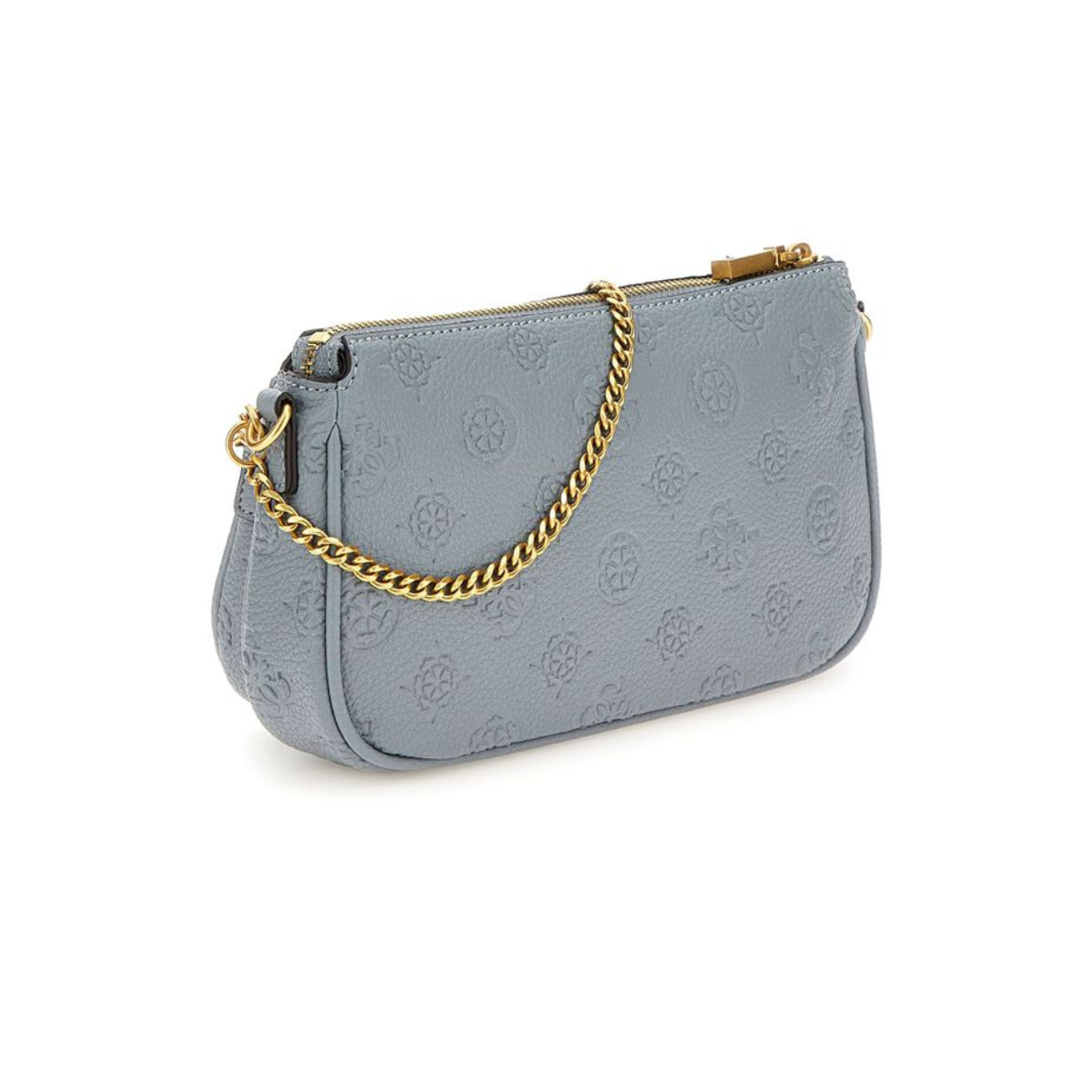 Guess 4k Logo Izzy Mini Crossbody Bag-BLU - Blue