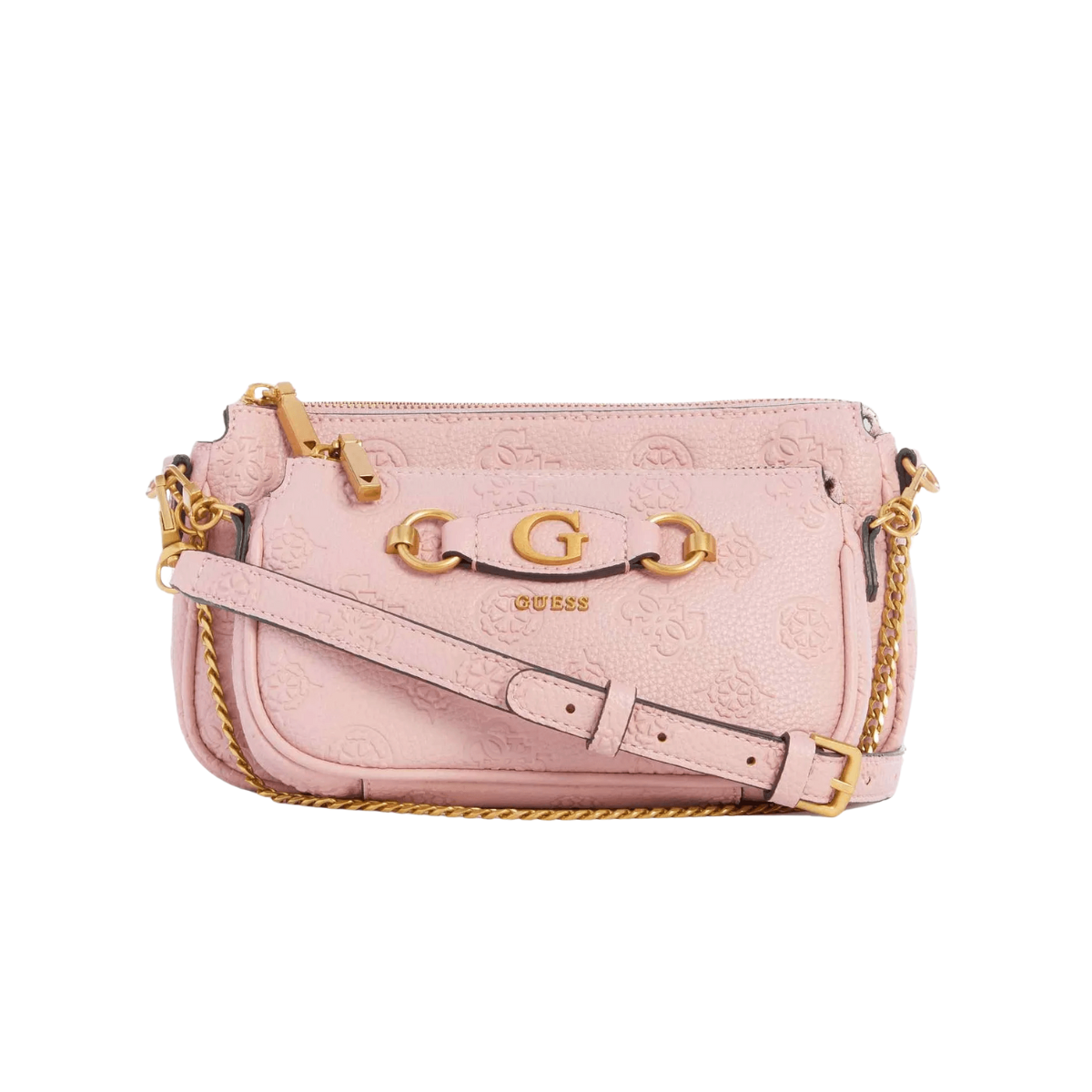 Guess 4k Logo Izzy Mini Crossbody Bag PNK - Pink
