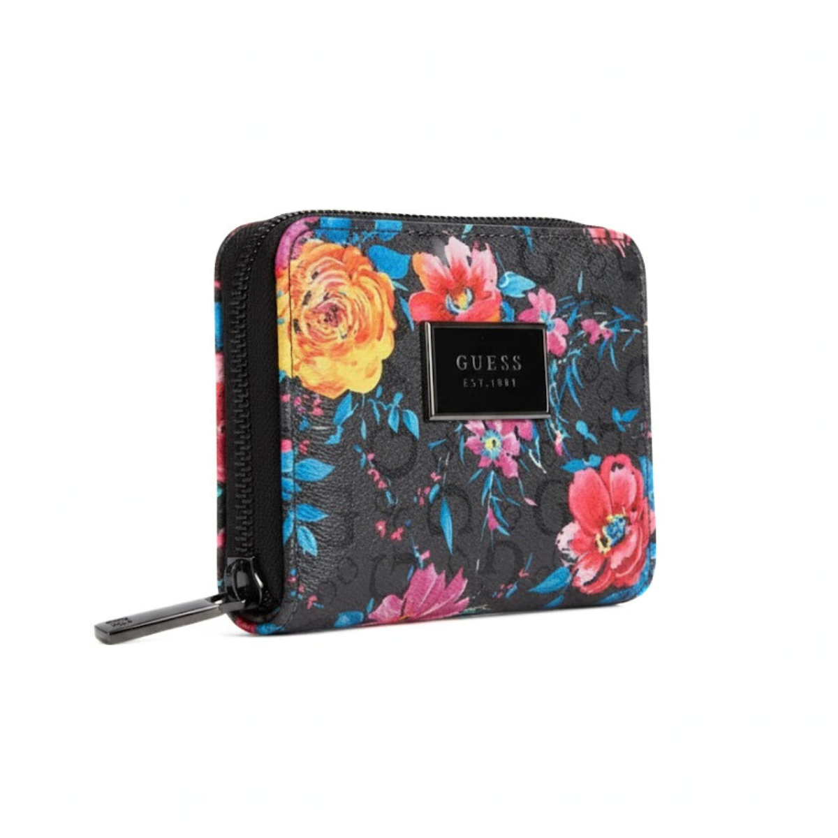 Guess Abree Faux-Saffiano Zip-Around Wallet