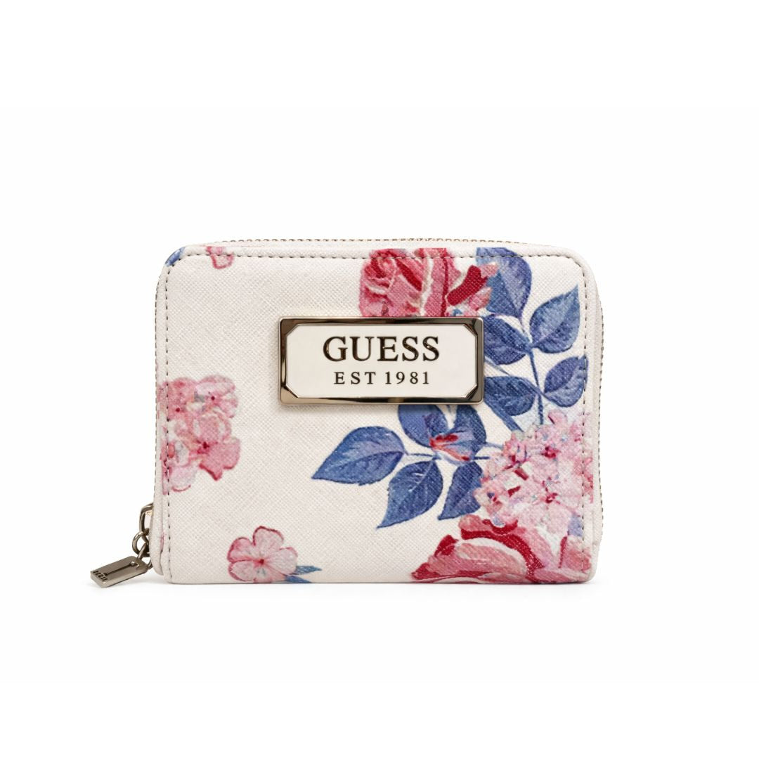 Guess Abree Faux-Saffiano Zip-Around Wallet - C1