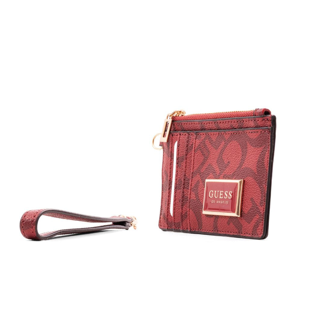 Guess Abree G Logo Card Case Wristlet
