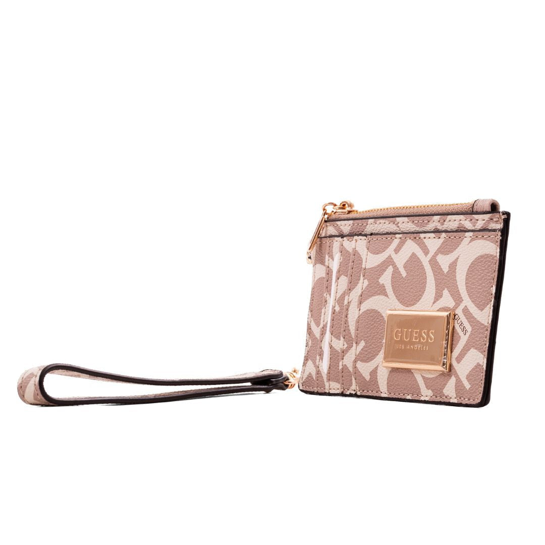 Guess Abree G Logo Card Case Wristlet