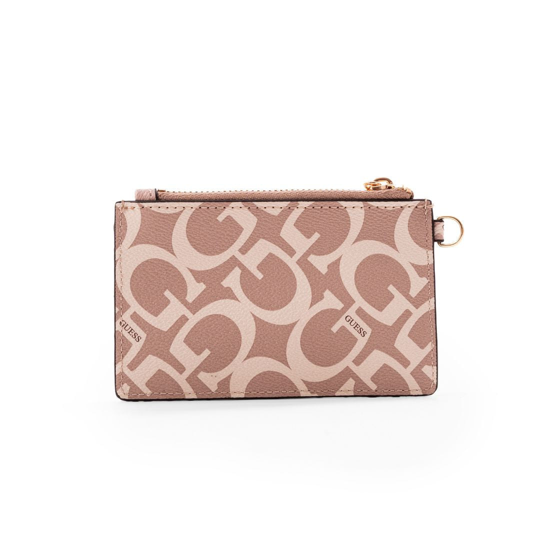 Guess Abree G Logo Card Case Wristlet