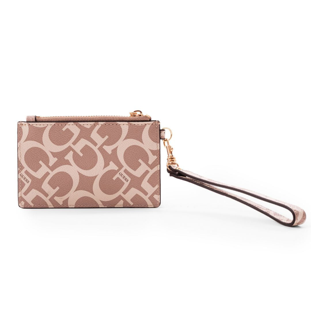 Guess Abree G Logo Card Case Wristlet