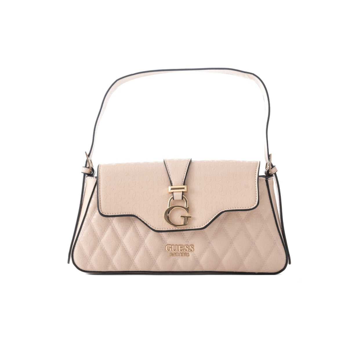 GUESS ADI FLAP SHOULDER BAG-BEG - Beige