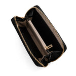 GUESS Alaina Charm Zip-around Wallet - Black