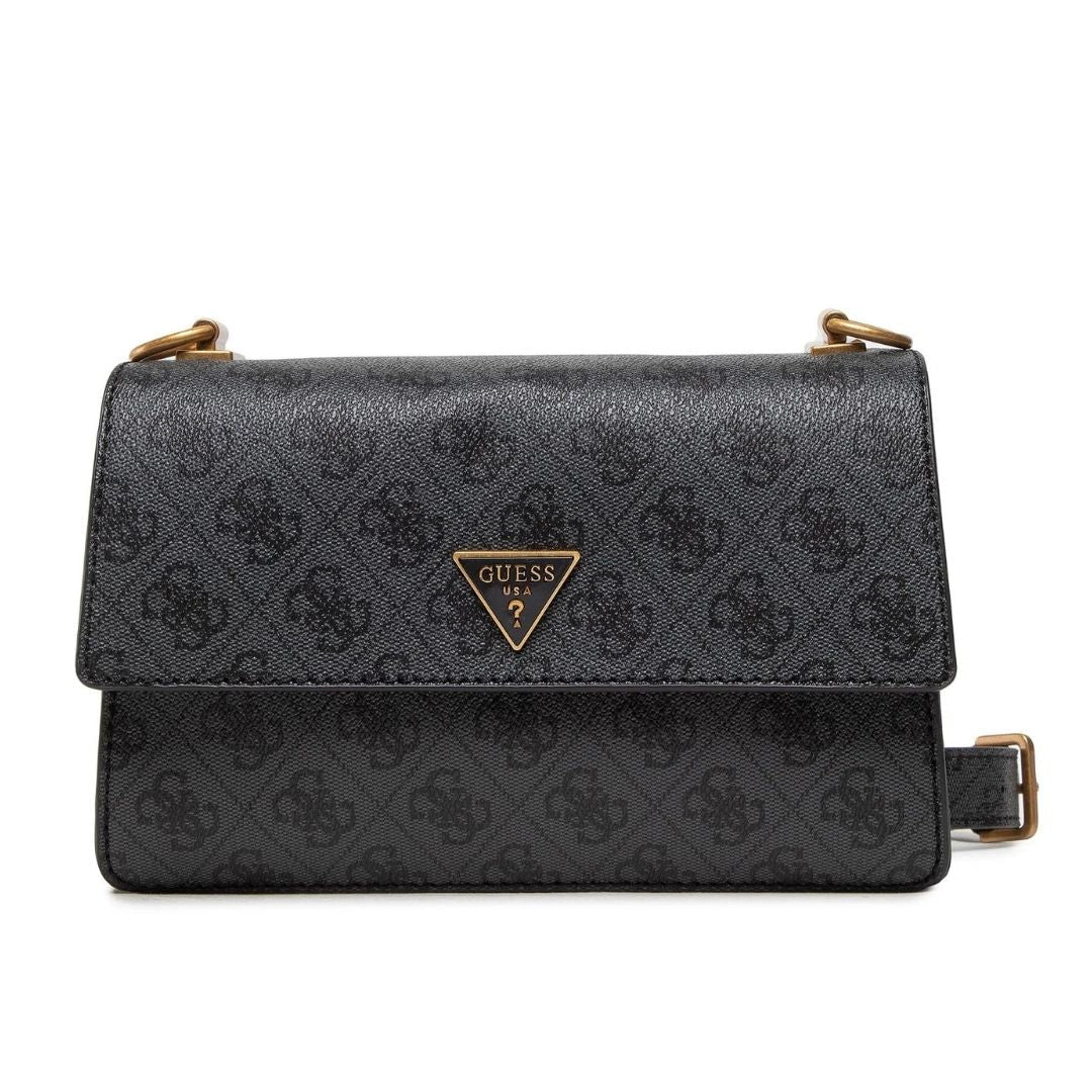 GUESS Alexie Crossbody Flap bag - COL - Coal